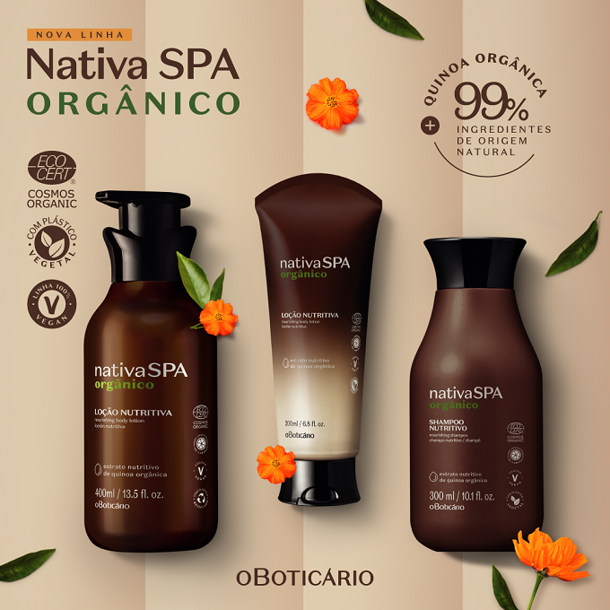 Primeira linha com produtos orgânicos certificados Primeira linha com produtos orgânicos certificados