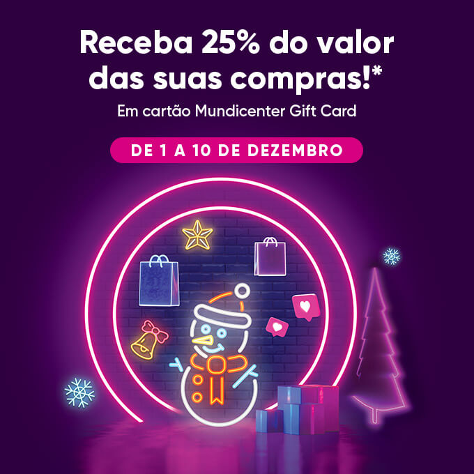 Receba 25% do valor das suas compras Receba 25% do valor das suas compras