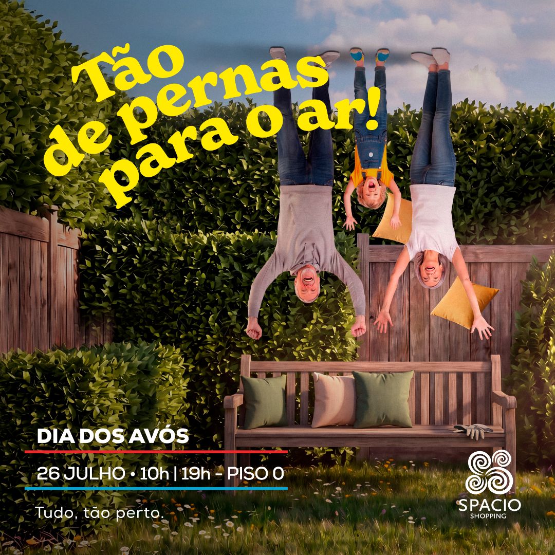 Spacio desafia avós e netos a ficar de pernas para o ar Spacio desafia avós e netos a ficar de pernas para o ar