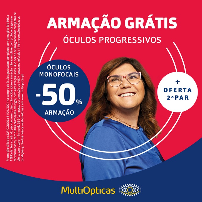 Desconto nas armações 50/100 Desconto nas armações 50/100