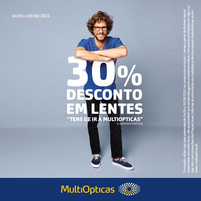 Multiopticas: 30% em lentes Multiopticas: 30% em lentes
